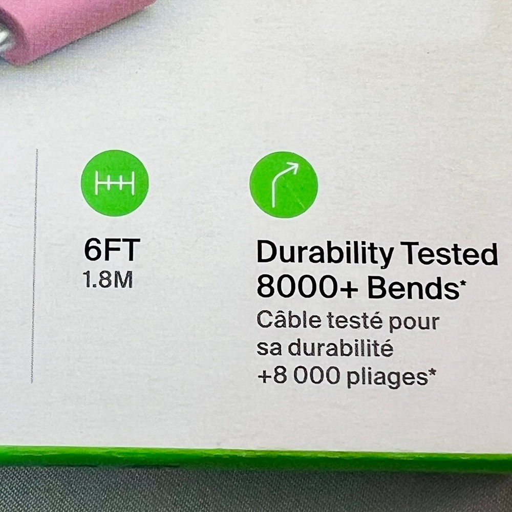 Belkin USB-C to USB-A Cable Unisex 6ft Pink New Durable Charging Sync F2CU032 - Picture 5 of 11